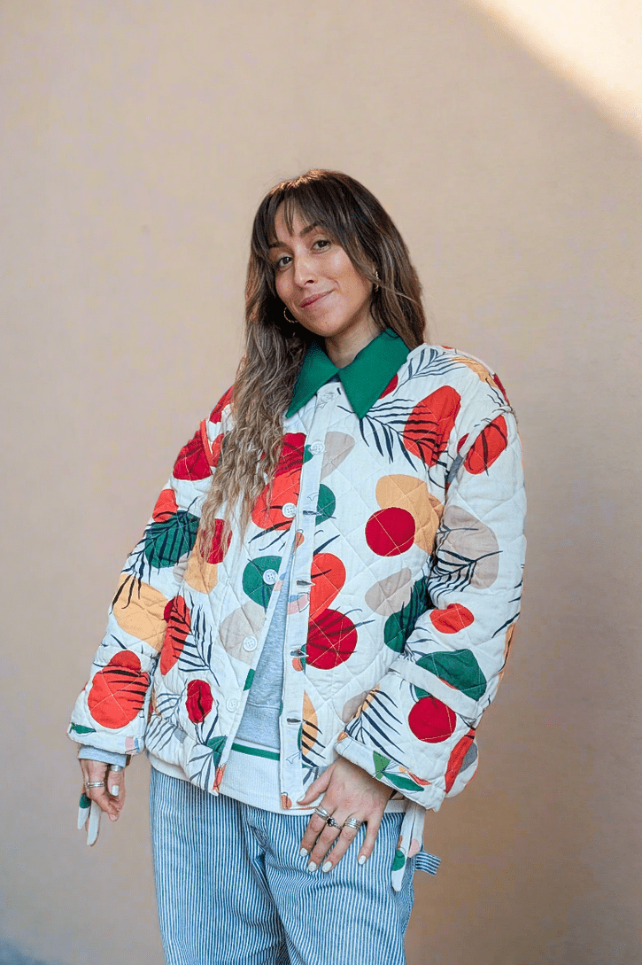 Orange Harvest / Woodland Walk reversible quilted jacket - Periodical Powers