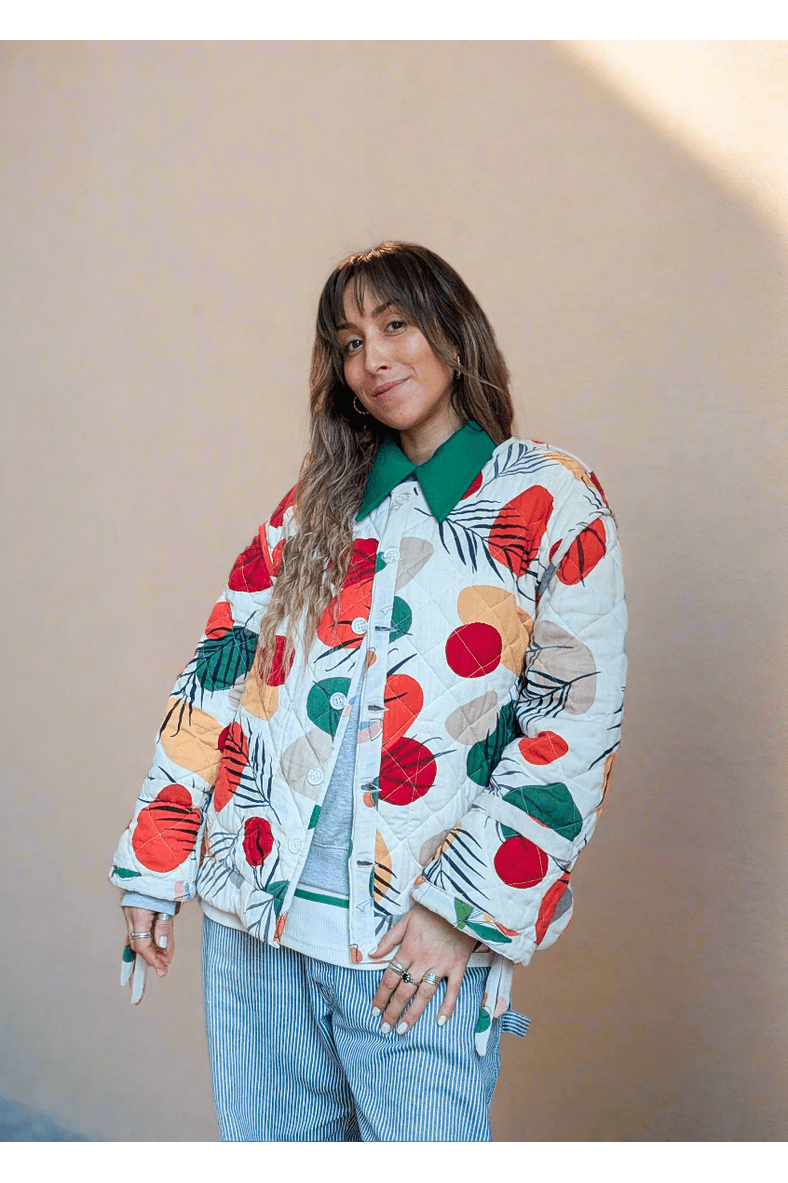 Orange Harvest / Woodland Walk reversible quilted jacket - Periodical Powers