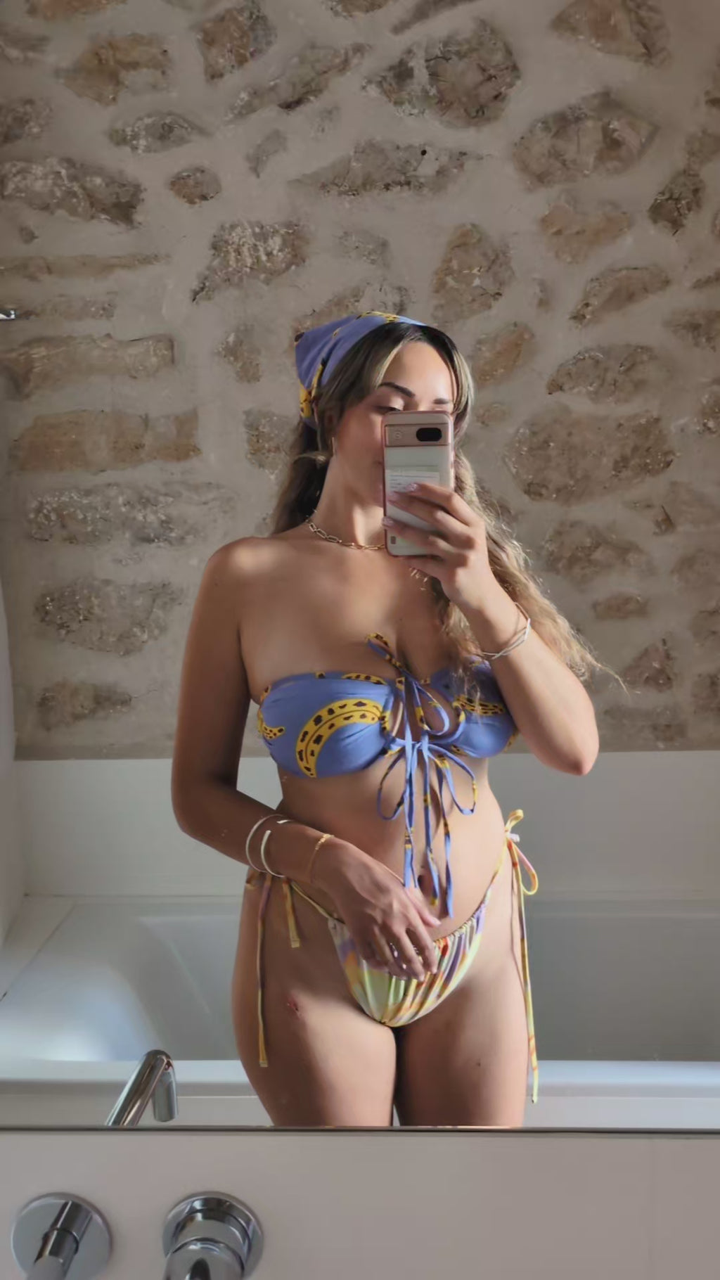 Cotton Bikini Top