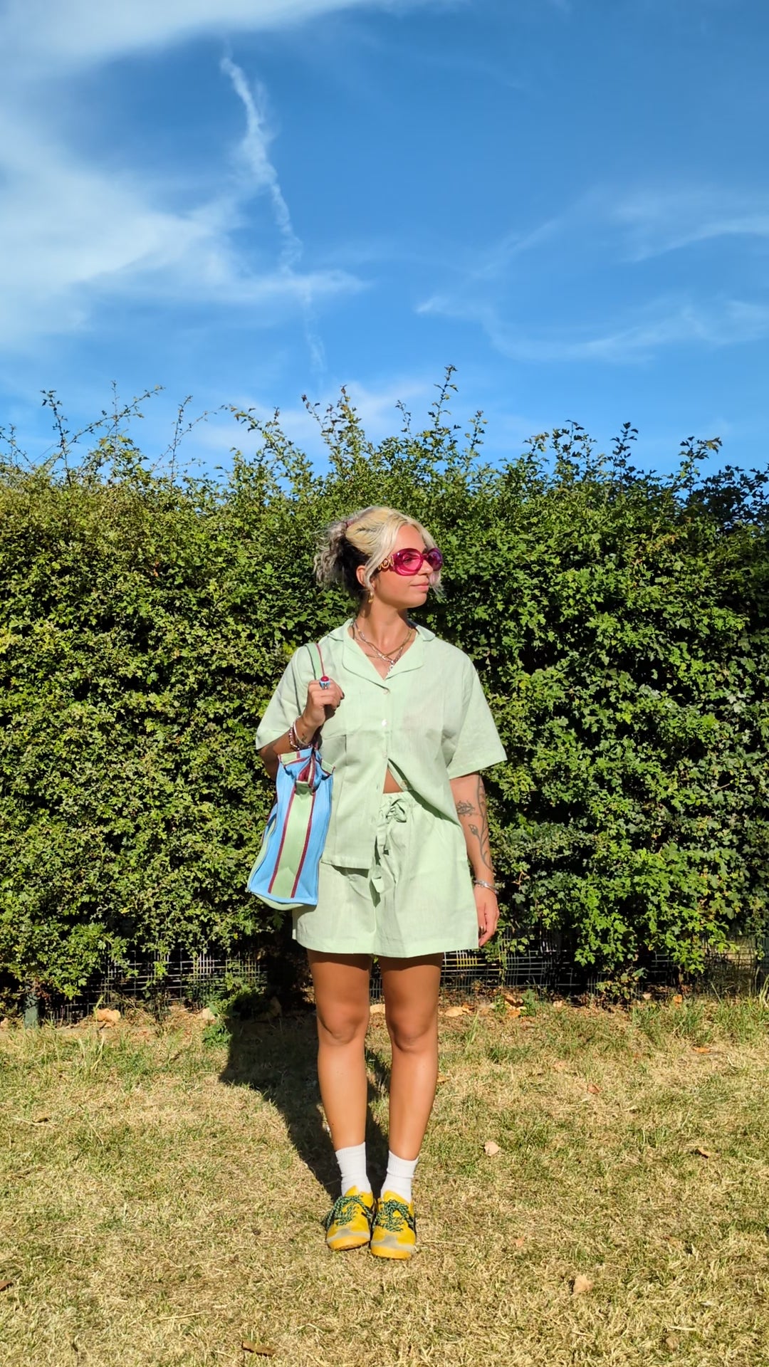 Matcha Drawstring Shorts