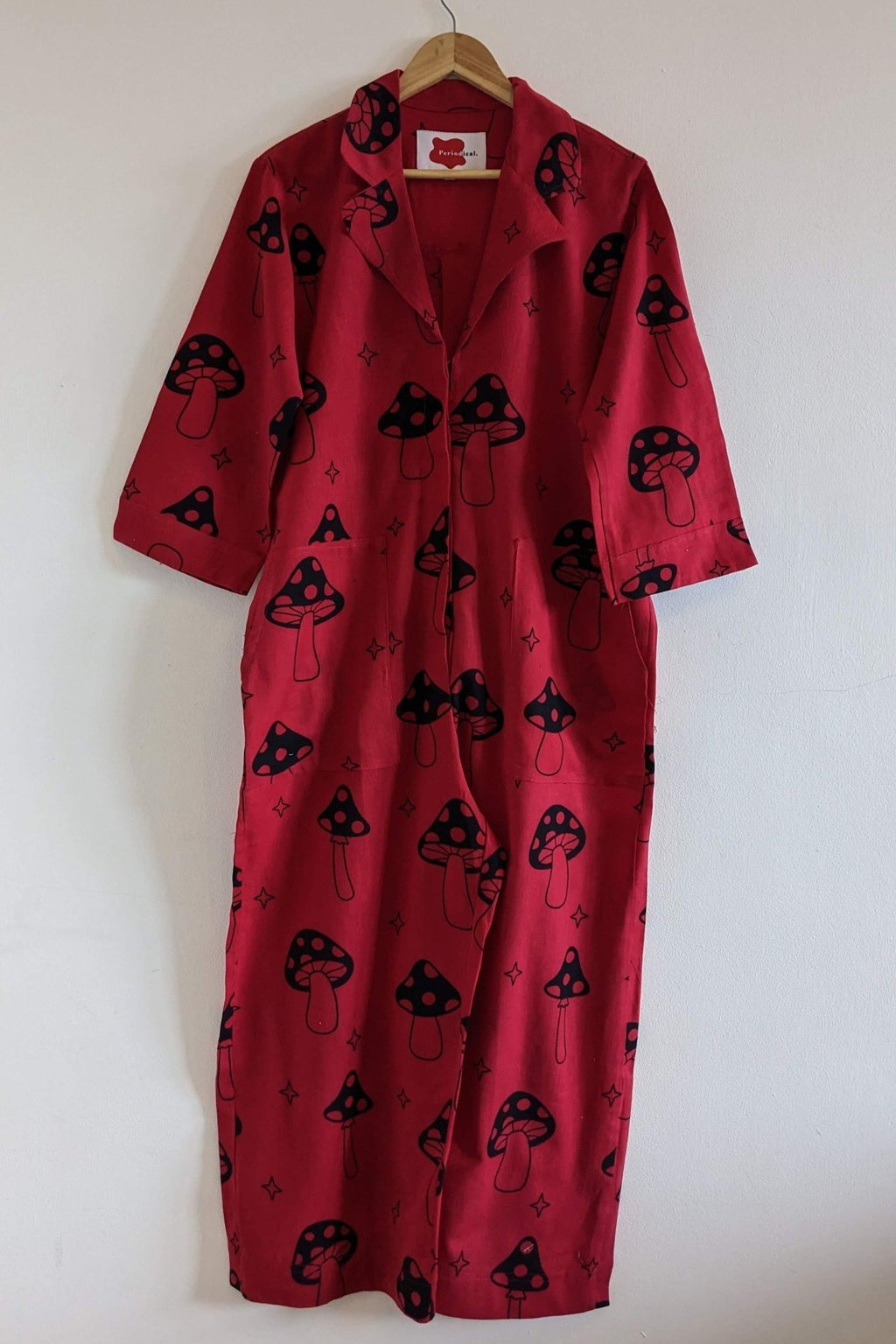 Red Magic Mushroom Jumpsuit - Periodical Powers