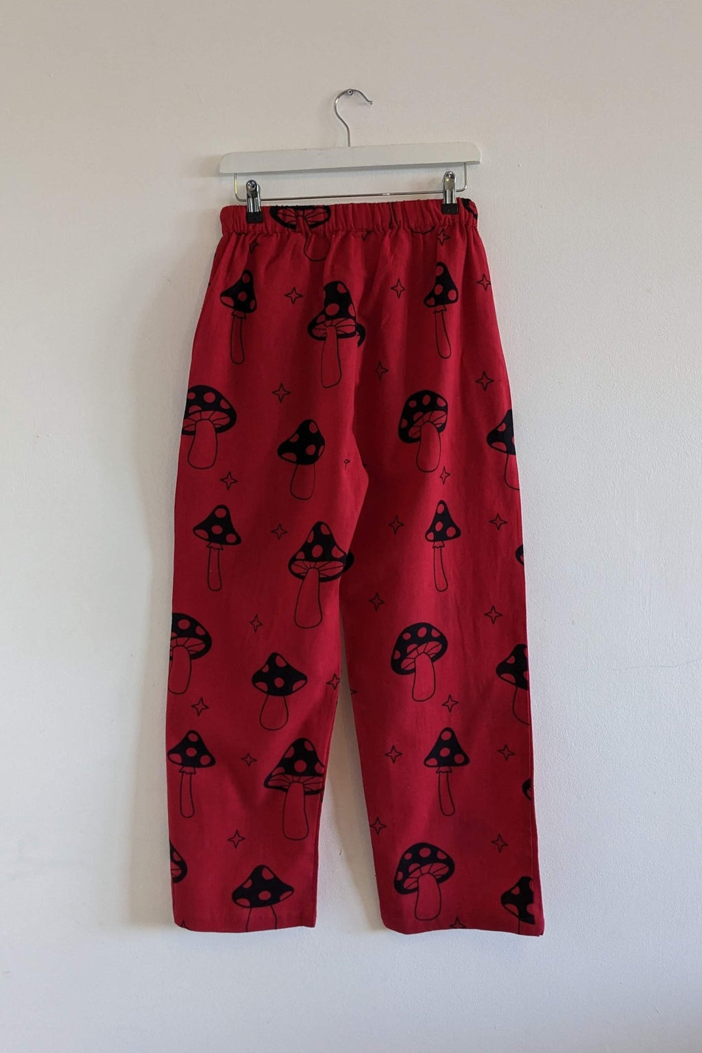 Red Mushroom Straight Leg Trousers - Periodical Powers