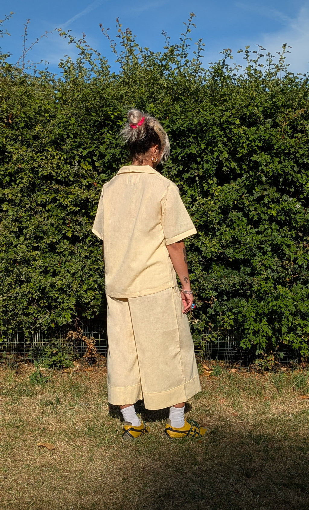 Butter Yellow Wide Leg Culottes