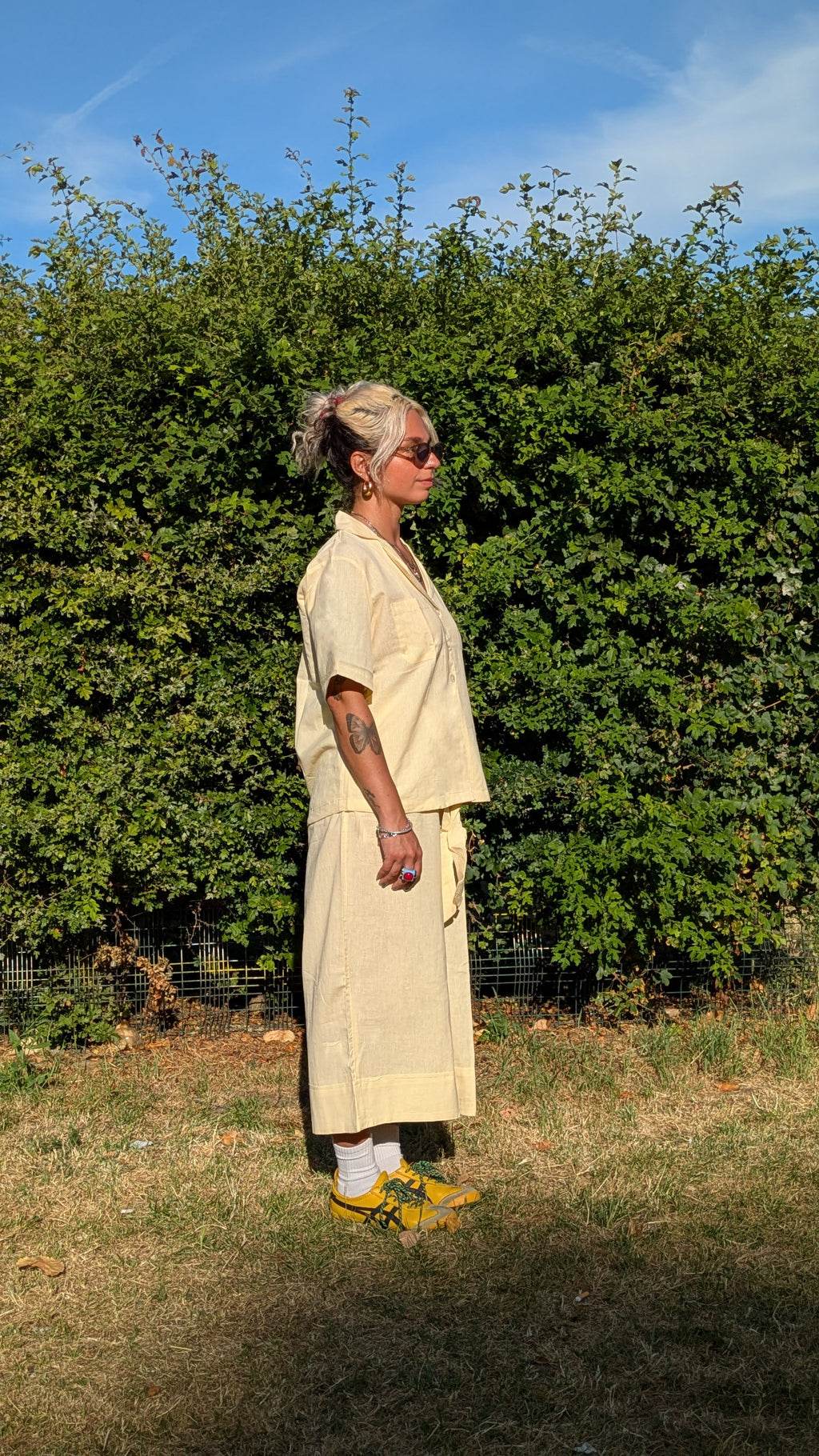 Butter Yellow Wide Leg Culottes