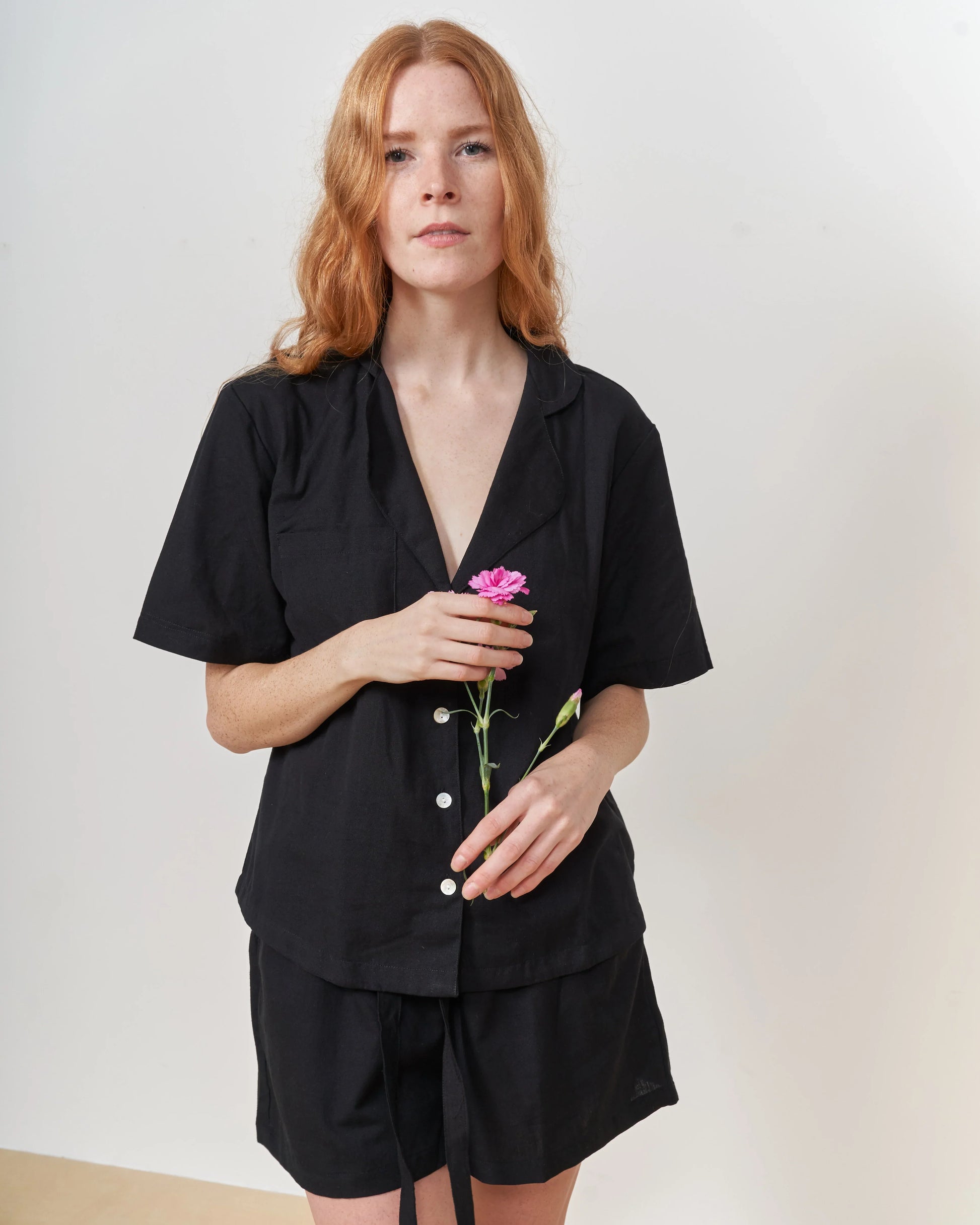 Classic Black Short Sleeve Shirt