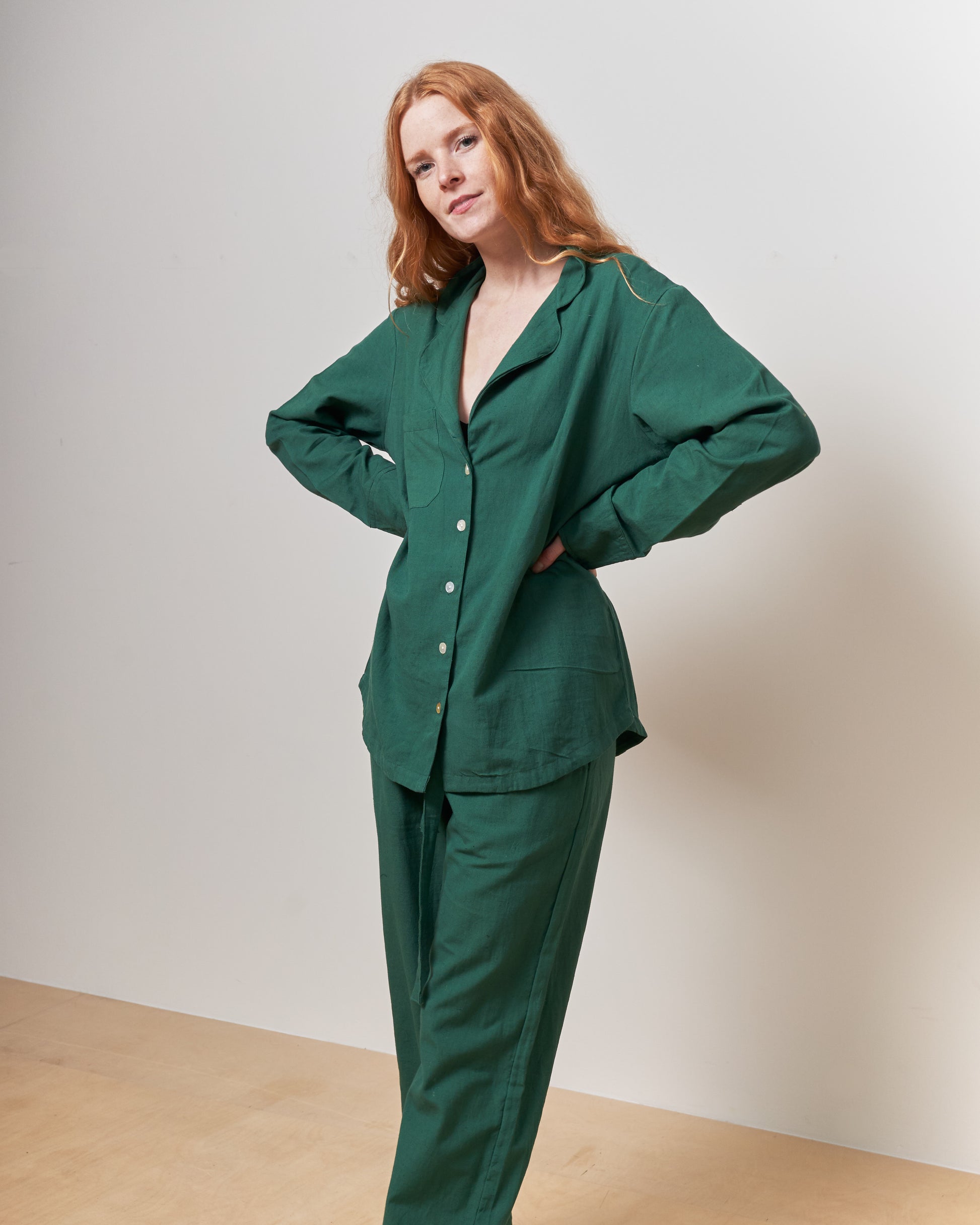 Forest Green Long Sleeve Shirt