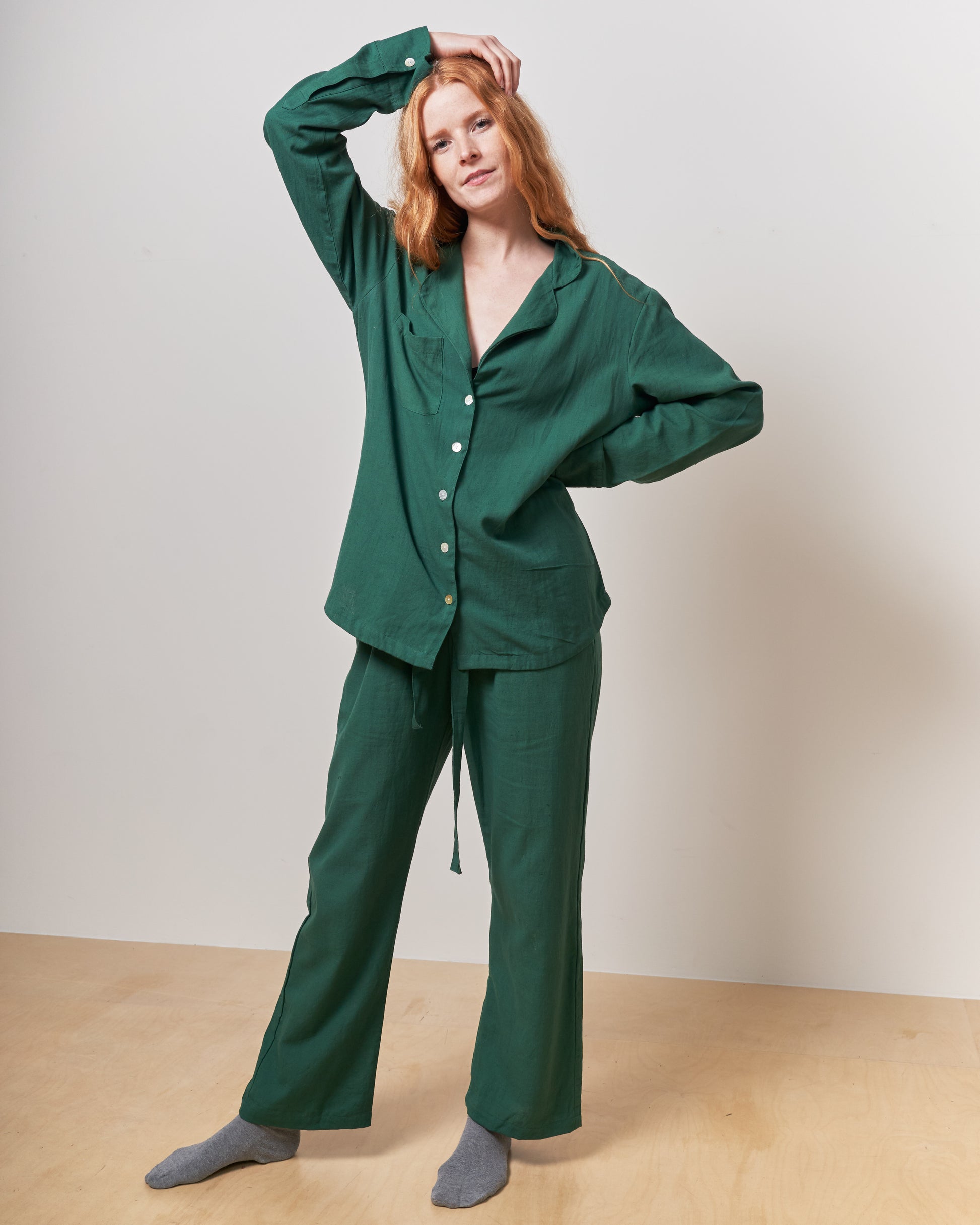 Forest Green Long Sleeve Shirt
