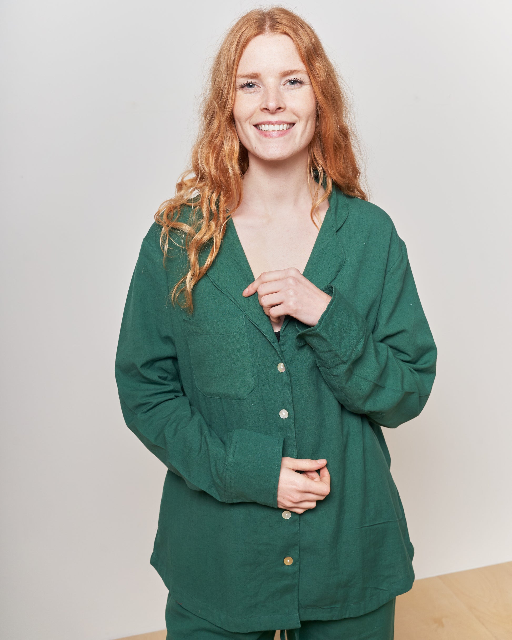 Forest Green Long Sleeve Shirt