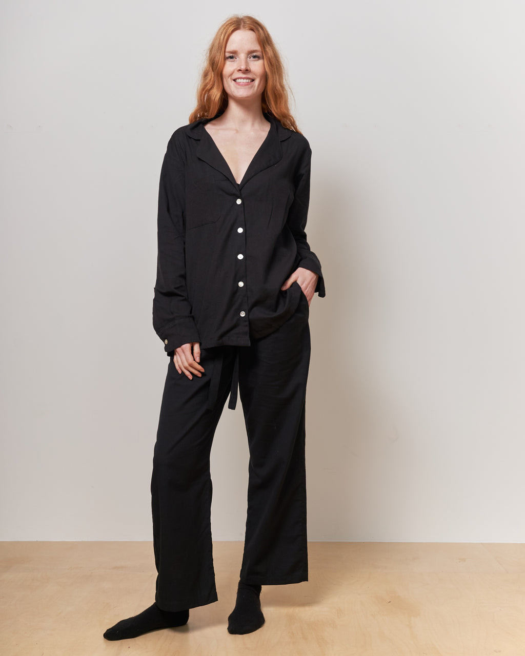 Classic Black Straight Leg Trousers