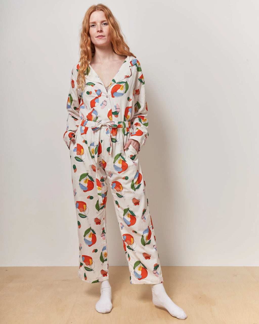 Orange Harvest Straight Leg Trousers