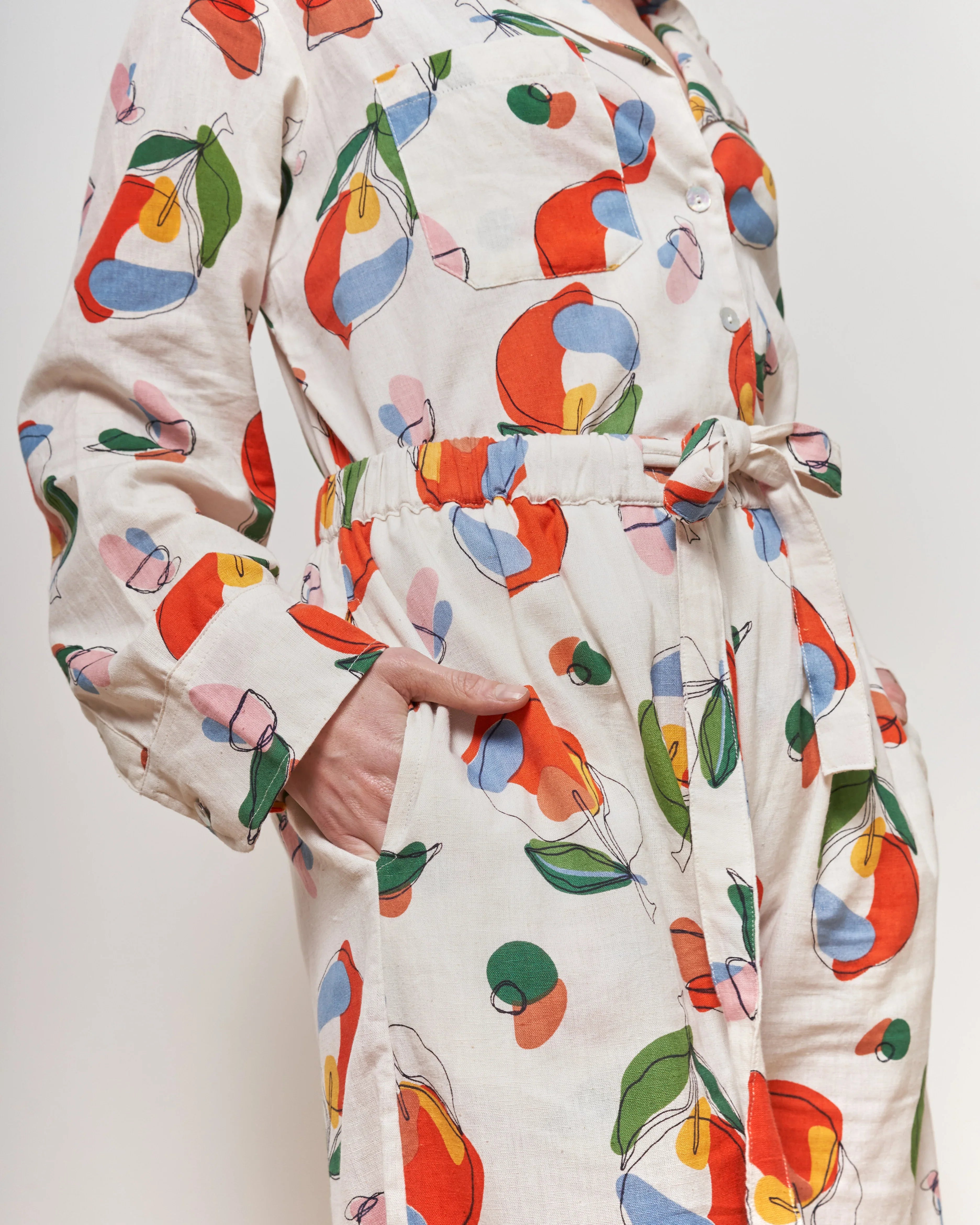 Orange Harvest Straight Leg Trousers