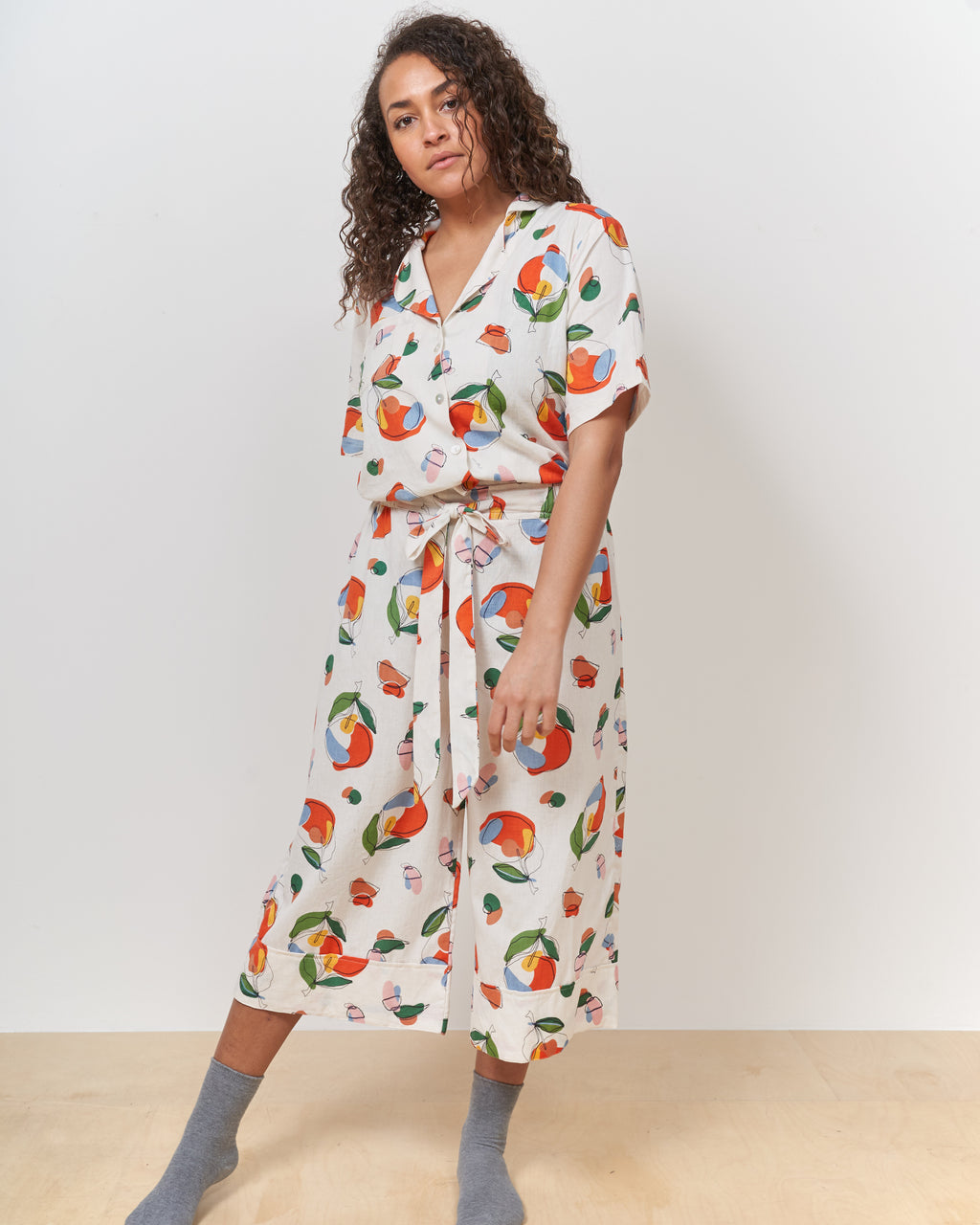Orange Harvest Wide Hem Culottes