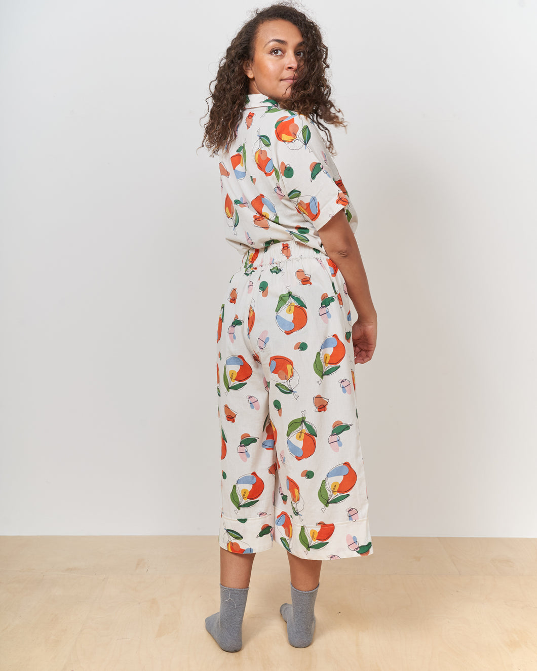 Orange Harvest Wide Hem Culottes
