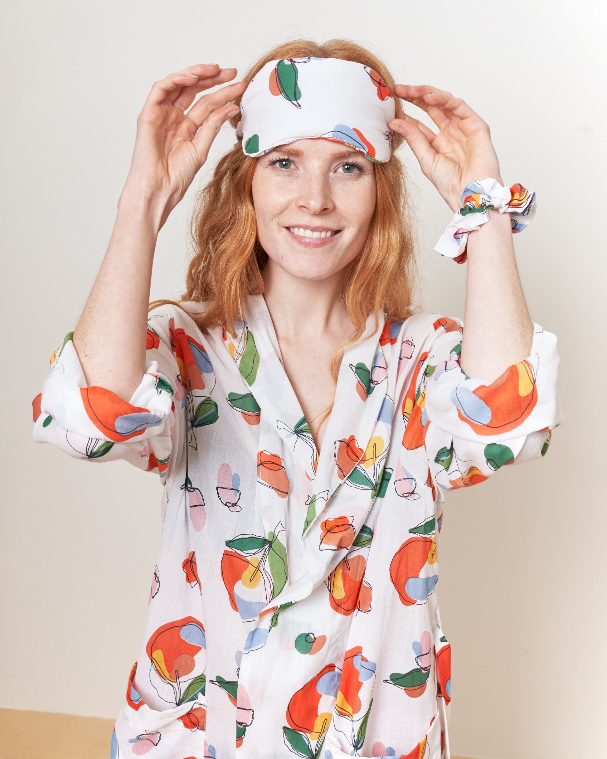 Orange Harvest Eye Mask