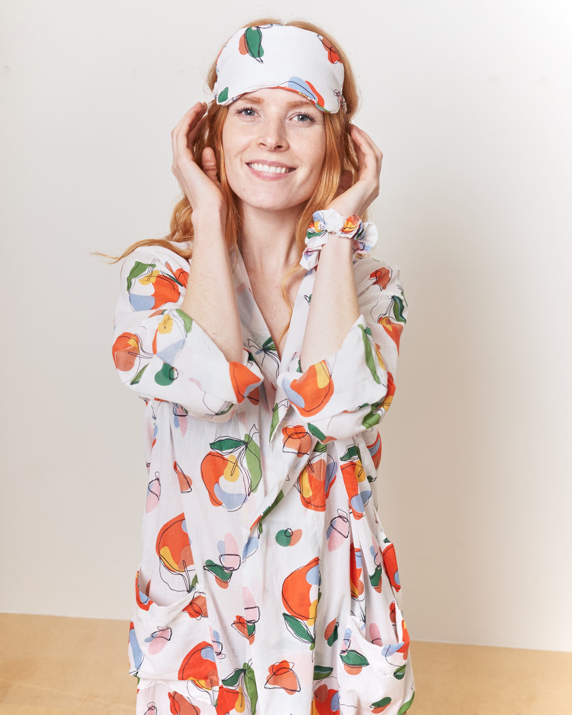 Orange Harvest Eye Mask