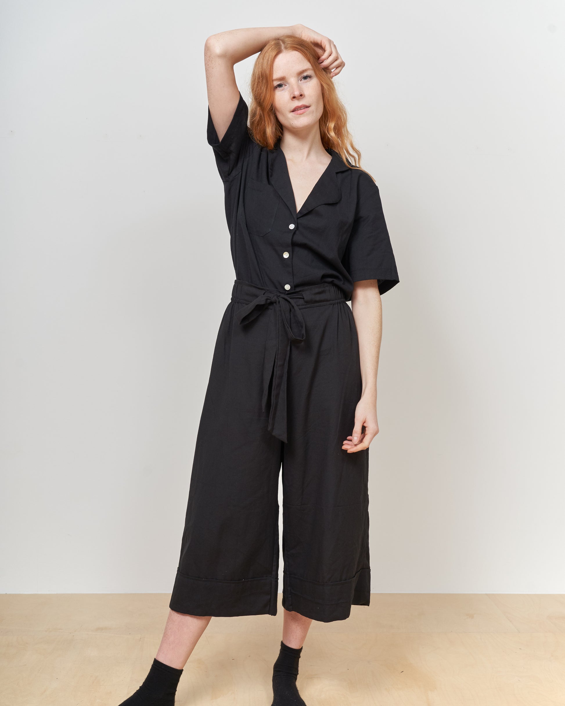 Classic Black Wide Hem Culottes