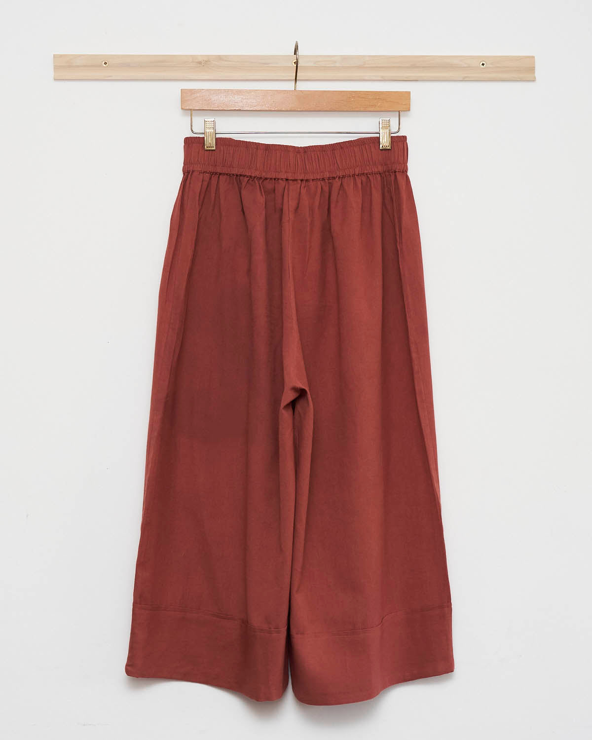 Tobacco Brown Wide Hem Culottes