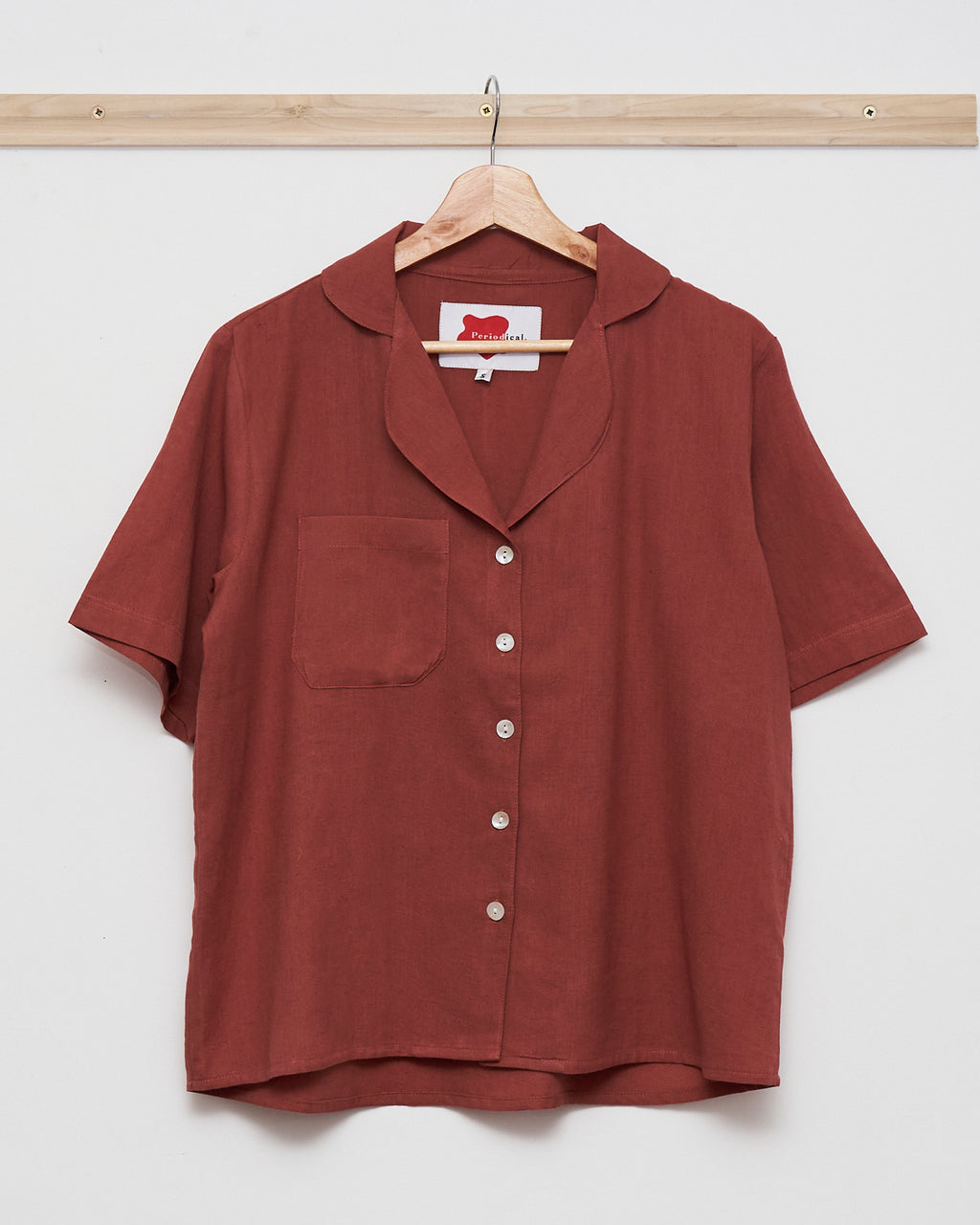 Tobacco Brown Short Sleeve Shirt