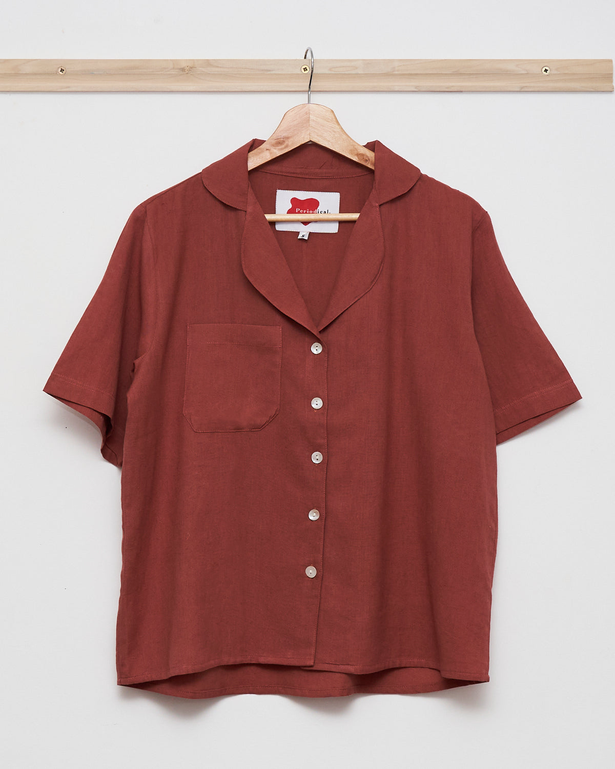 Tobacco Brown Short Sleeve Shirt