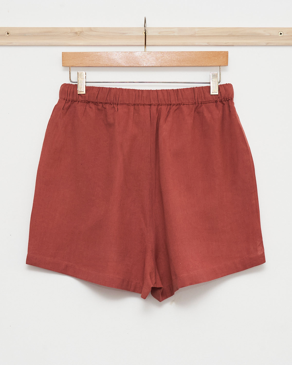 Tobacco Brown Drawstring Shorts