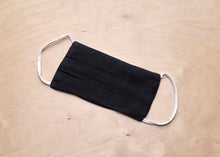 Load image into Gallery viewer, Classic Black Cotton Face Mask
