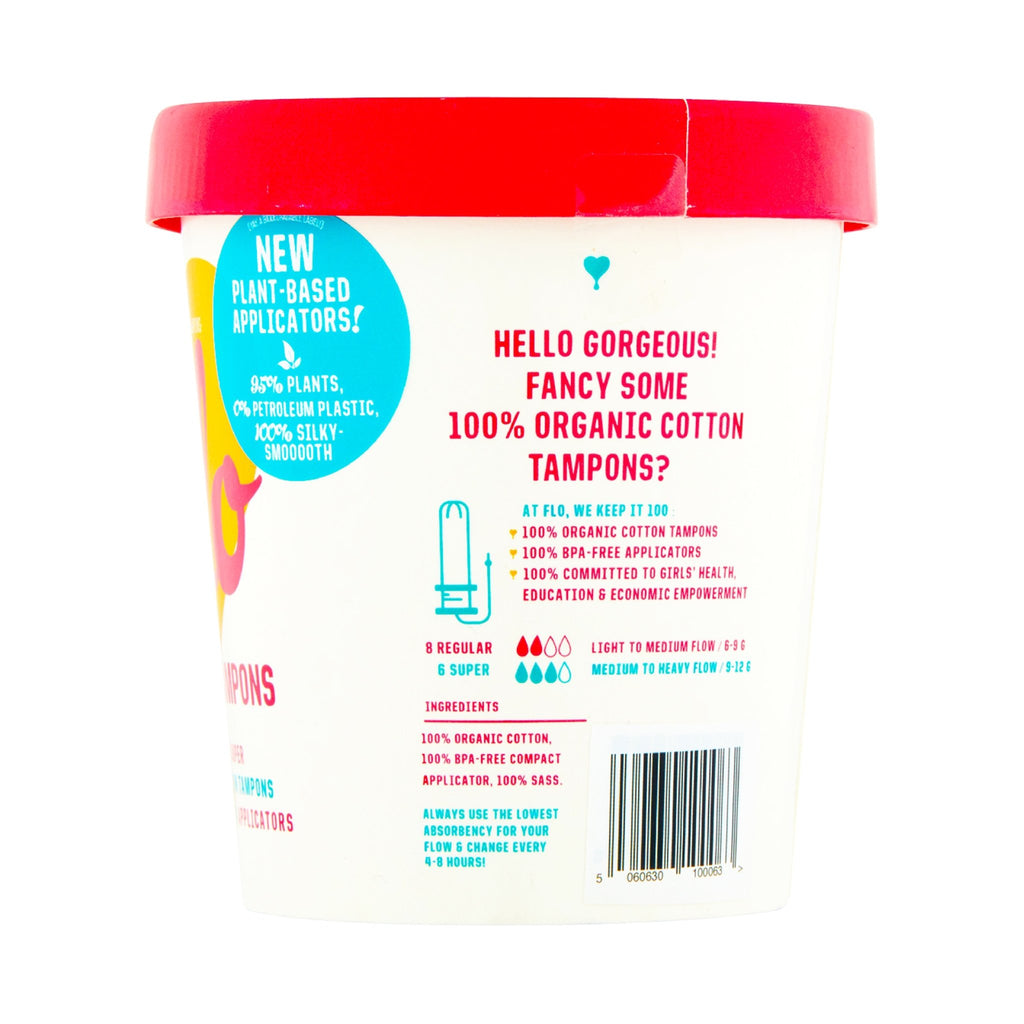 FLO Eco Applicator Tampon Tub - Periodical Powers