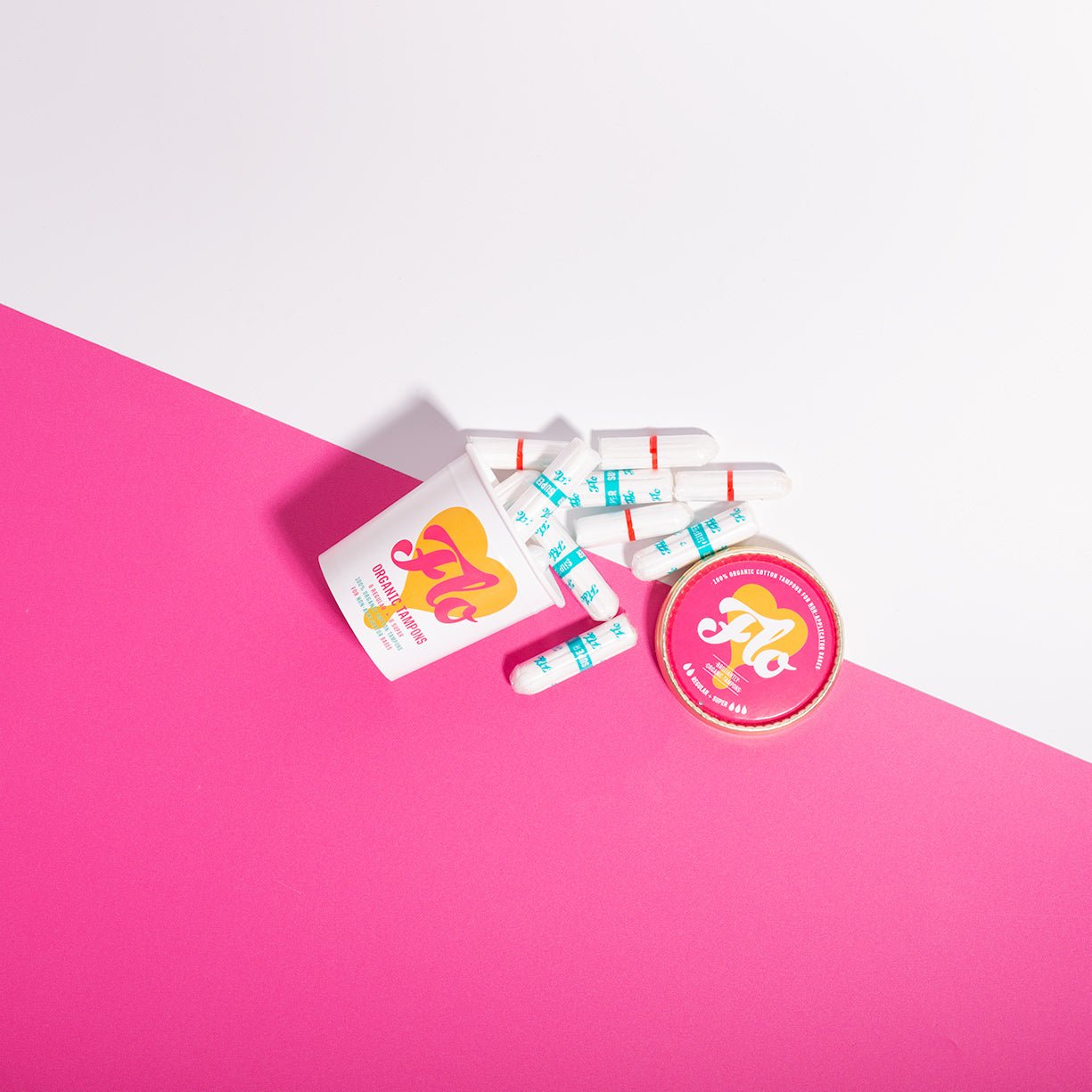 FLO Eco Non - Applicator Tampon Tub - Periodical Powers