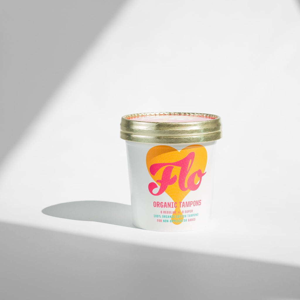 FLO Eco Non - Applicator Tampon Tub - Periodical Powers