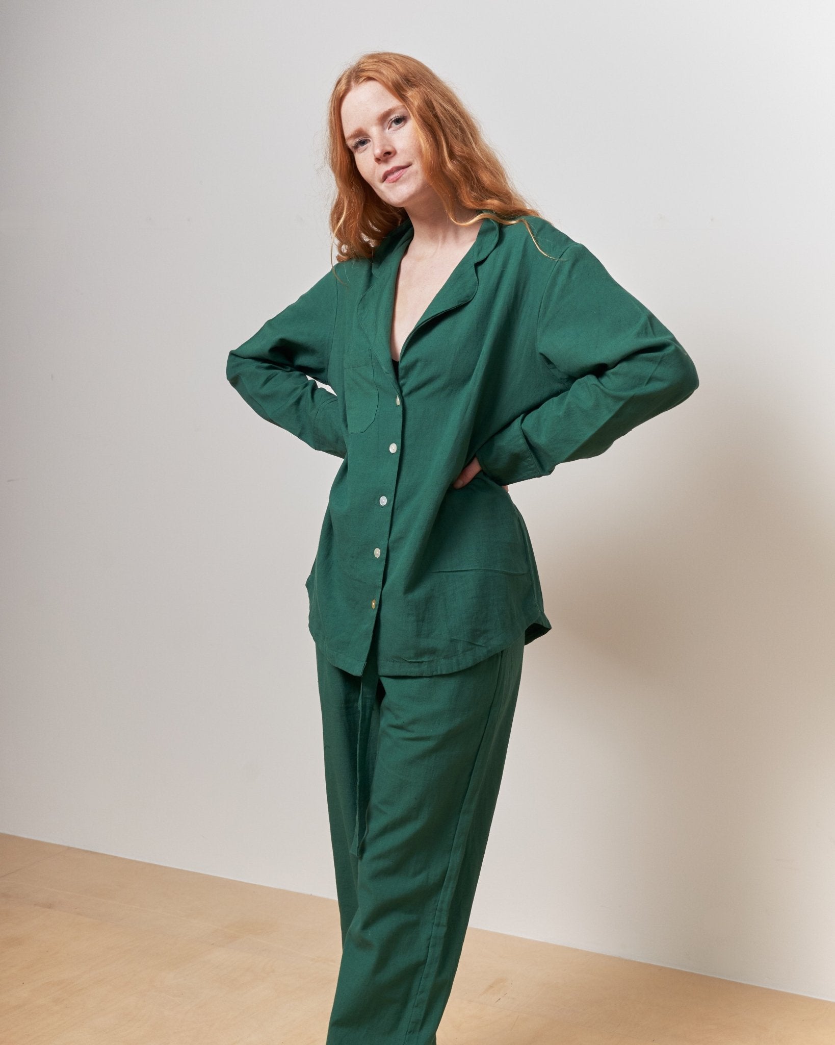 Forest Green Long Sleeve Shirt - Periodical Powers