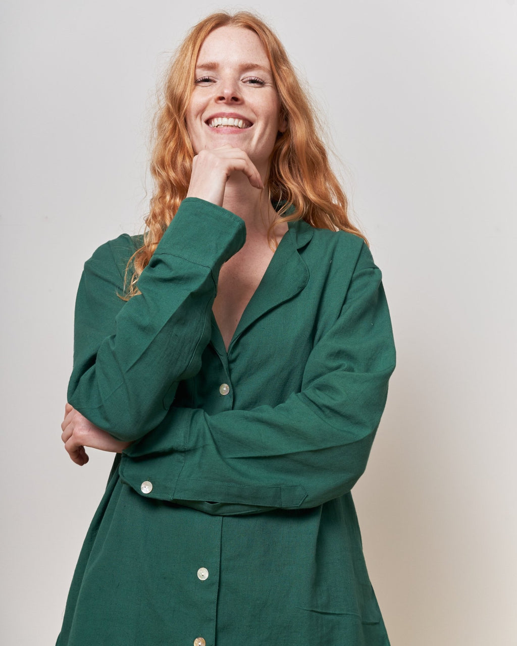 Forest Green Long Sleeve Shirt - Periodical Powers