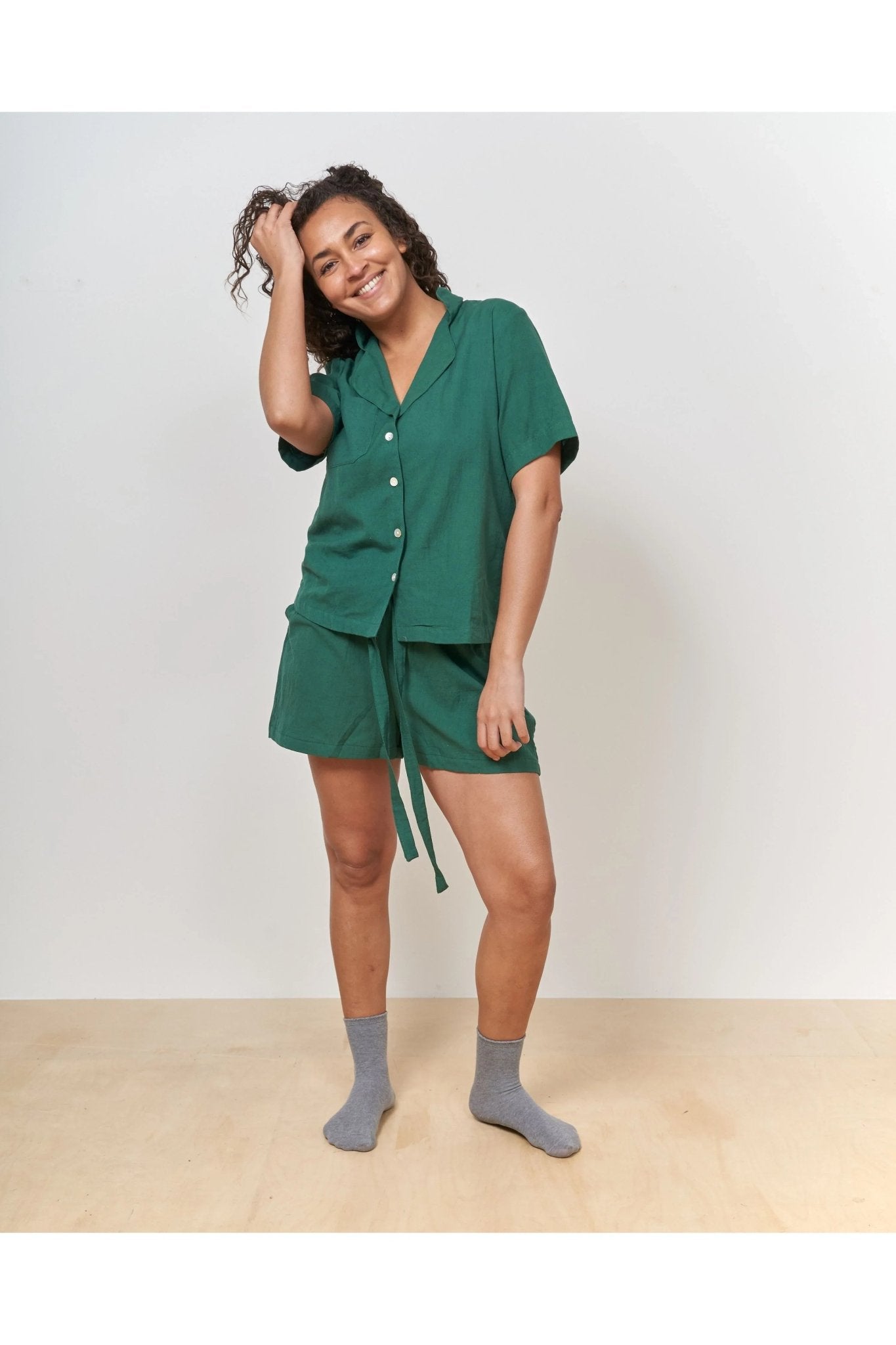 Forest Green Short Sleeve Shirt - Periodical Powers