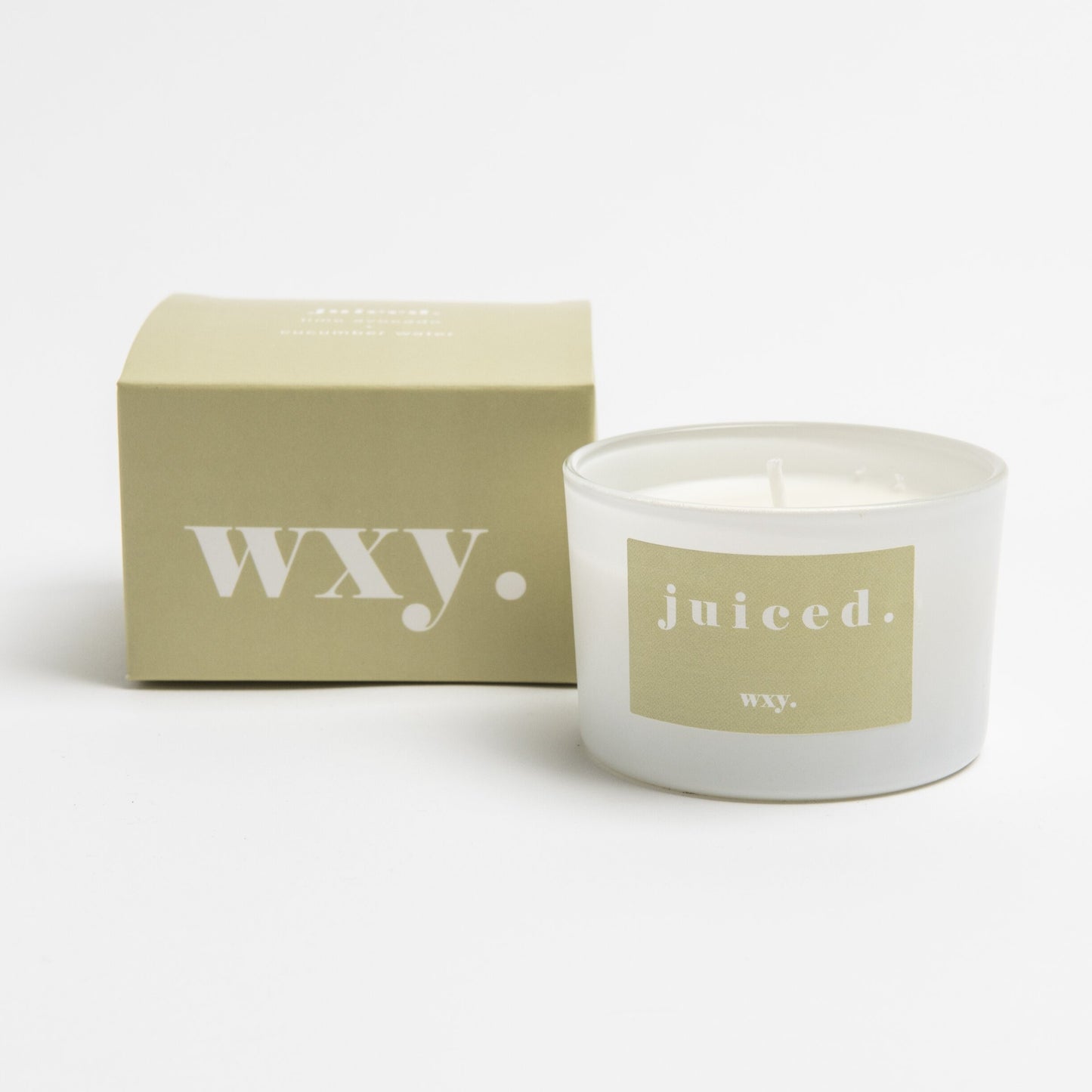 wxy. JUICED Lime Avocado + Cucumber Water 3oz Candle
