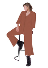 Load image into Gallery viewer, Tobacco Brown Jumpsuit
