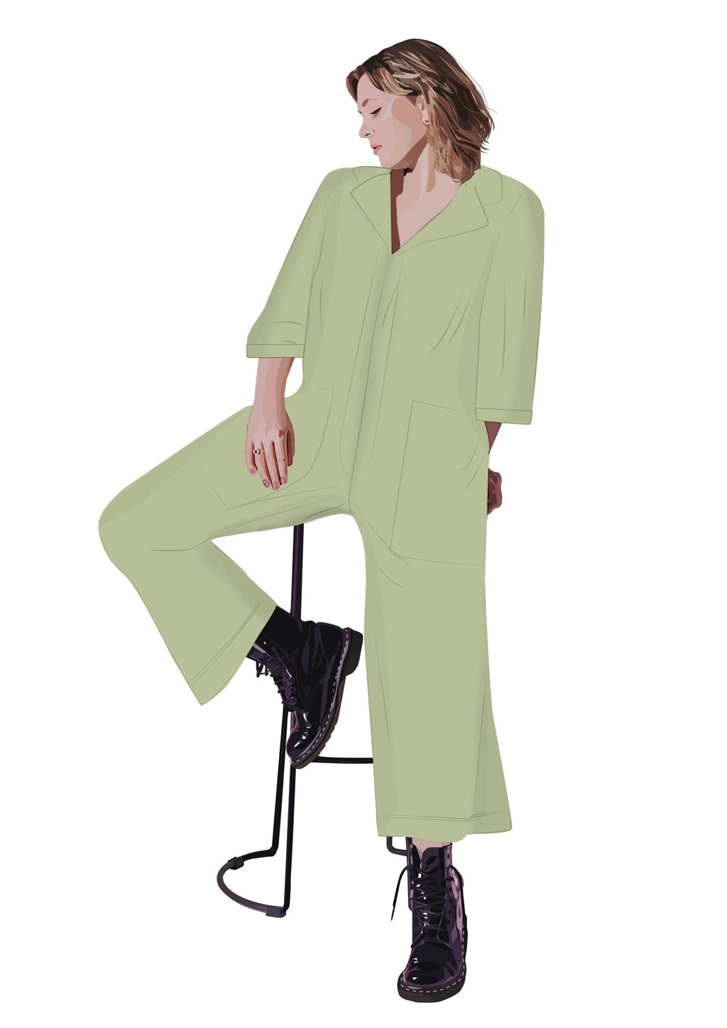 Matcha Jumpsuit - Periodical Powers