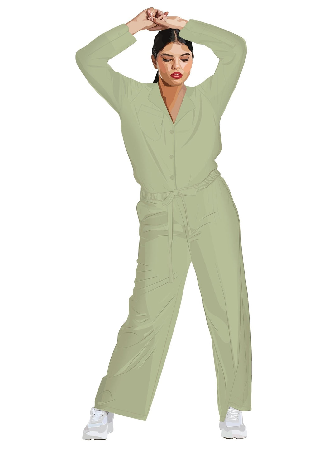 Matcha Straight Leg Trousers - Periodical Powers