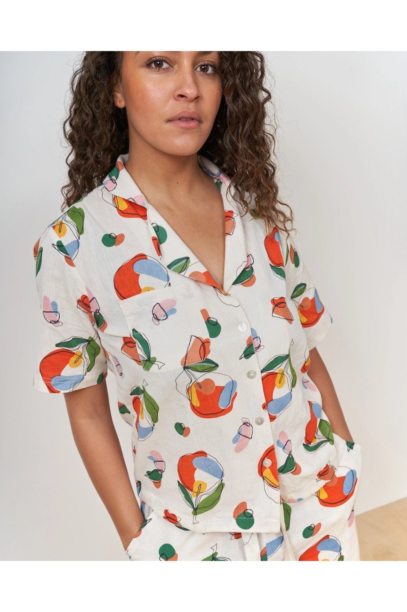 Orange Harvest Short Sleeve Shirt - Periodical Powers